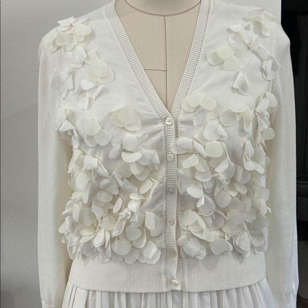 Les Copains Spa 3-D floral cardigan and skirt set - Picture 4 of 16